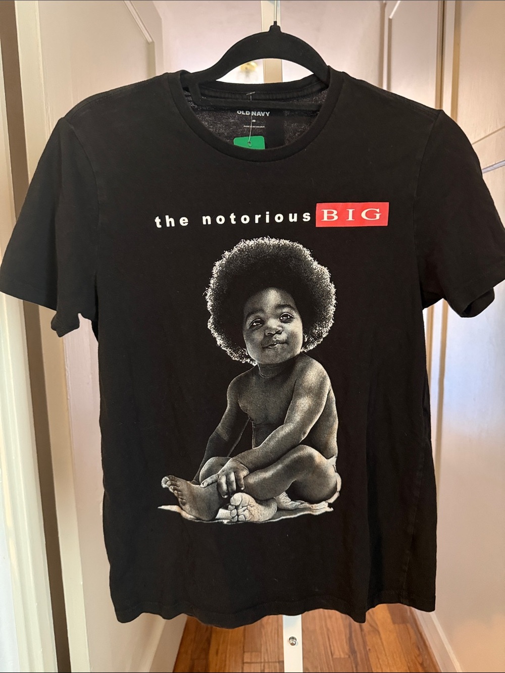 Old Navy Black Graphic 'The Notorious B.I.G.' Short Sleeve Tee